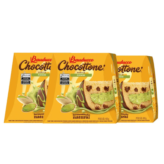 Kit 3 Chocotone Pistache 450g